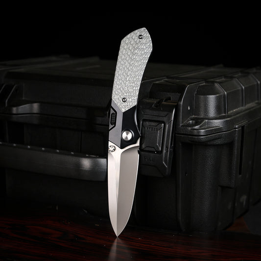 REMETTE RT-Meteor Knife Titanium Handle M390 Blade Folding Pocket Knives RTPT-BL