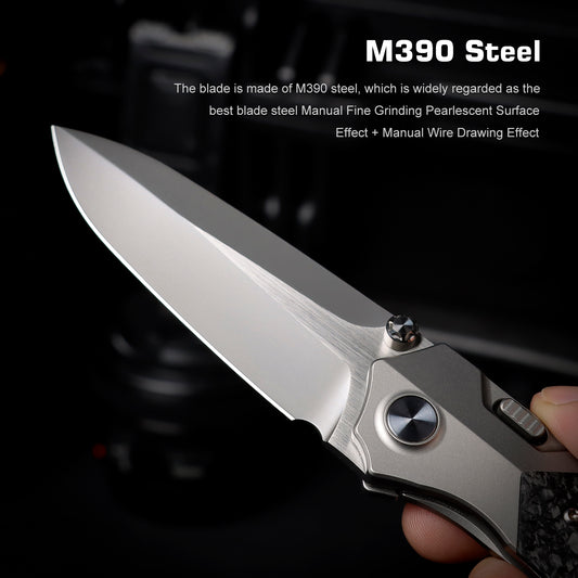 REMETTE RT-Meteor Knife Titanium Handle M390 Blade RTPT-E