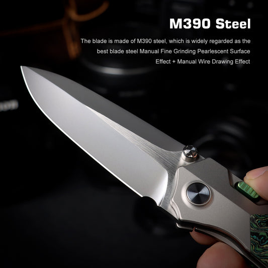 REMETTE RT-Meteor Knife Titanium Handle M390 Blade RTPT-C