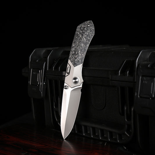 REMETTE RT-Meteor Knife Titanium Handle M390 Blade Folding Pocket Knives RTPT-EL