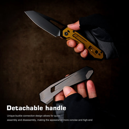 REMETTE RT-Agile Peregrine Falcon Knife Titanium Handle M390 DLC Blade RTCZ-B