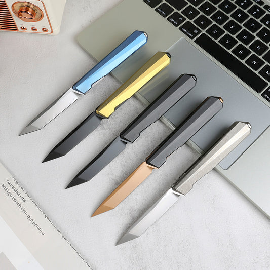 REMETTE RT-ELIGO Knife M390 Blade Titanium Handle Liner Lock Folding Pocket EDC Knife EGA3
