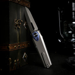 REMETTE RT-Infinite Power Knife M390 Blade Titanium Handle Folding Pocket EDC Tactical Knife RTIP-T