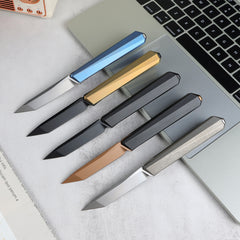 REMETTE RT-ELIGO Knife M390 Blade Titanium Handle Double Detent Lock Folding Pocket EDC Knife EGB1