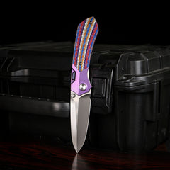 REMETTE RT-Meteor Knife Titanium Handle M390 Blade Folding Pocket Knives RTPT-NCL