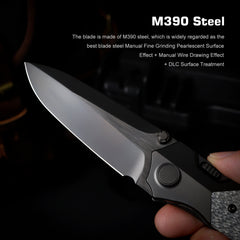 REMETTE RT-Meteor Knife Titanium Handle M390 Blade RTPT-BD