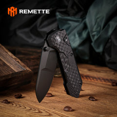 REMETTE RT-Cosmic Knife Button Liner Lock 14C28N Blade G10 Handle Outdoor Camping Knives  RTCO-GC