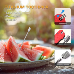 REMETTE RT-BEE 14C28N Blade Knife Outdoor Folding Pocket EDC Knives with Fruit Food Fork Toothpick RT-BEE-R