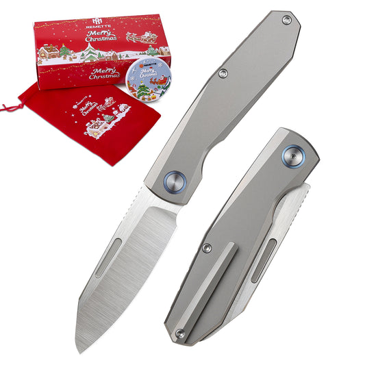 REMETTE RT-Squirrel Knife Titanium Handle M390 Blade RTDP-G