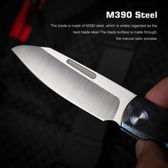 REMETTE RT-Squirrel Knife Titanium Handle M390 Blade RTDP-V