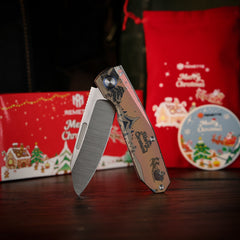 REMETTE RT-Squirrel Knife Titanium Handle M390 Blade RTDP-CRC