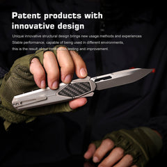 REMETTE Innovative Design RT-Swordfish Knife S35VN Blade Aluminum Handle ZL103D3