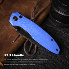 REMETTE RT-Cool Whale Knife 14C28N Blade G10 Handle Folding Pocket Outdoor Camping EDC Knife RTCL-GN6