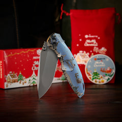 REMETTE RT-Cool Whale Knife M390 Blade Titanium Handle Folding Pocket Outdoor Camping EDC Knife RTCL-CRA