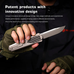 REMETTE Innovative Design RT-Swordfish Knife 14C28N Blade Aluminum Handle ZL103C1