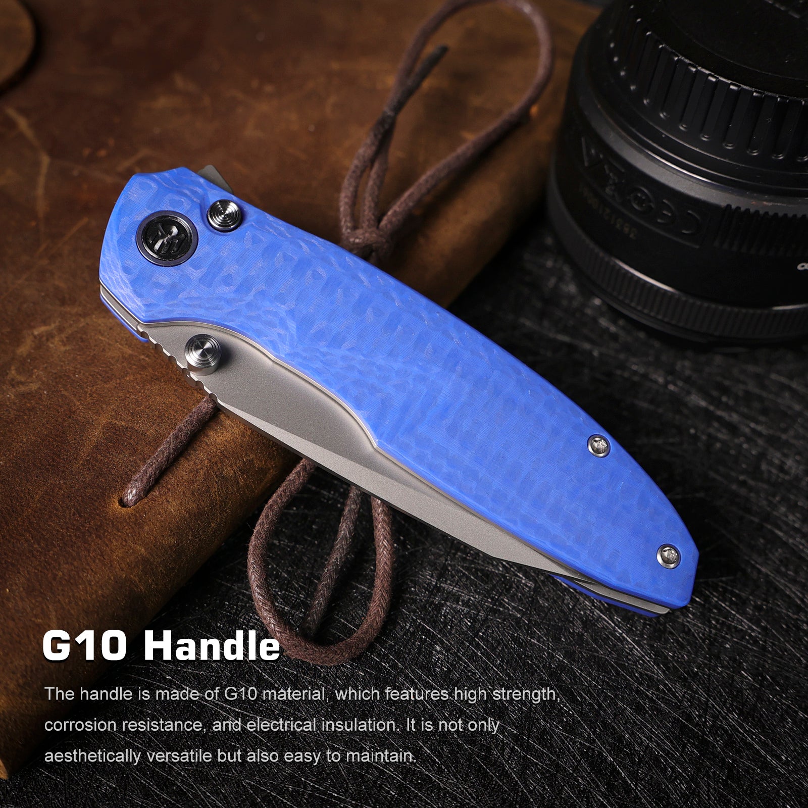 REMETTE RT-Cool Whale Knife 14C28N Blade G10 Handle Folding Pocket
