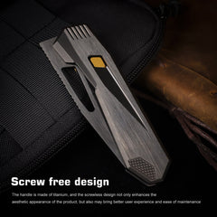 REMETTE RT-Agile Peregrine Falcon Knife Titanium Handle M390 DLC Blade RTCZ-B