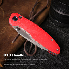 REMETTE RT-Cool Whale Knife 14C28N Blade G10 Handle Folding Pocket Outdoor Camping EDC Knife RTCL-GN3