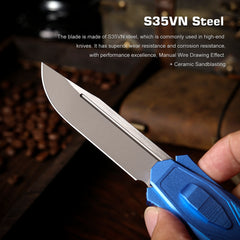 REMETTE Innovative Design RT-Swordfish Knife S35VN Blade Aluminum Handle ZL103D5