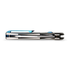 REMETTE RT-Camel Knife Screwless Exterior Button Liner Lock M390 Blade Titanium Handle Knives Titanium Gray RTCMLT2
