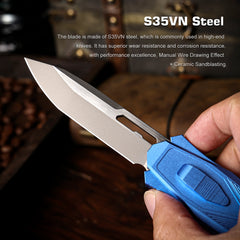REMETTE Innovative Design RT-Swordfish Knife S35VN Blade Aluminum Handle ZL103D7