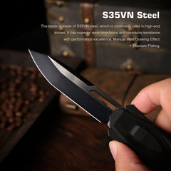 REMETTE Innovative Design RT-Swordfish Knife S35VN Blade Aluminum Handle ZL103D15