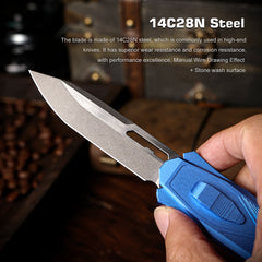 REMETTE Innovative Design RT-Swordfish Knife 14C28N Blade Aluminum Handle ZL103C4