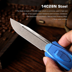 REMETTE Innovative Design RT-Swordfish Knife 14C28N Blade Aluminum Handle ZL103C3