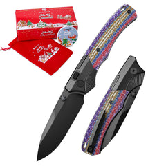 REMETTE WD107 Knife Titanium Carbon Fiber Handle M390 Blade WD107-TNC