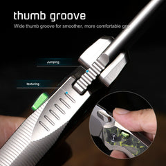 REMETTE RT-ONE Knife Button+Frame Lock M390 Blade Integrated Titanium+Carbon Fiber Handle Outdoor Camping Knives RT ONEA4