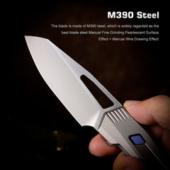 REMETTE RT-Agile Peregrine Falcon Knife Titanium Handle M390 Blade RTCZ-G