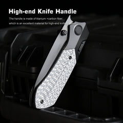 REMETTE RT-Meteor Knife Titanium Handle M390 Blade Folding Pocket Knives RTPT-BDL