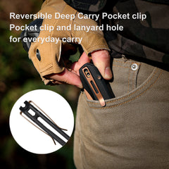 (Amazon purchase) REMETTE RT-Camel Knife Button Liner Lock D2 Blade G10 Handle Outdoor Camping Knives RTG2