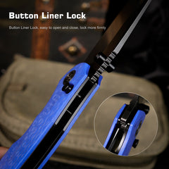 REMETTE RT-Cool Whale Knife 14C28N Blade G10 Handle Folding Pocket Outdoor Camping EDC Knife RTCL-GN6