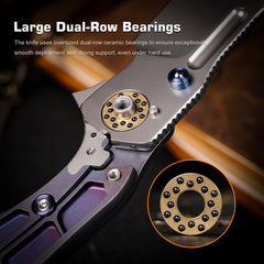 REMETTE RT-TwoFace Knife Titanium Handle M390 Blade DSTF-B