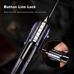 REMETTE RT-Infinite Power Knife M390 Blade Titanium Handle Folding Pocket EDC Tactical Knife RTIP-M