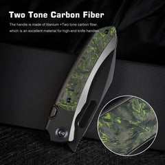 REMETTE RT-Orca Knife Button+Frame Lock M390 Blade Titanium Handle Outdoor Camping Knives ORCALS