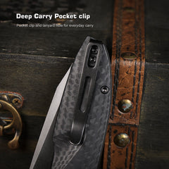 REMETTE RT-Cool Whale Knife 14C28N Blade G10 Handle Folding Pocket Outdoor Camping EDC Knife RTCL-GN2