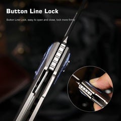 REMETTE RT-Infinite Power Knife M390 Blade Titanium Handle Folding Pocket EDC Tactical Knife RTIP-T