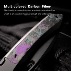 REMETTE RT-Orca Knife Button+Frame Lock M390 Blade Titanium Handle EDC Knives ORCAJYD