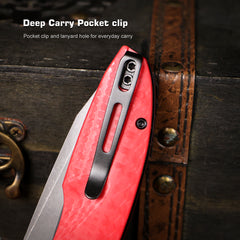REMETTE RT-Cool Whale Knife 14C28N Blade G10 Handle Folding Pocket Outdoor Camping EDC Knife RTCL-GN4