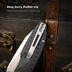 REMETTE RT-Cool Whale Knife 14C28N Blade G10 Handle Folding Pocket Outdoor Camping EDC Knife RTCL-GN1