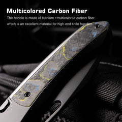 REMETTE RT-Orca Knife Button+Frame Lock M390 Blade Titanium Handle EDC Knives ORCAURD