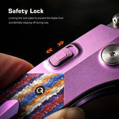 REMETTE RT-Meteor Knife Titanium Handle M390 Blade Folding Pocket Knives RTPT-NCL