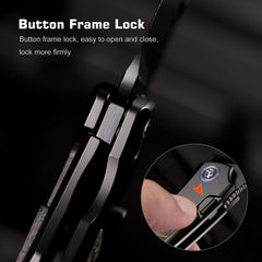 REMETTE RT-Orca Knife Button+Frame Lock M390 Blade Titanium Handle EDC Knives ORCAURD