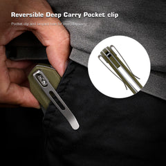 REMETTE RT-Rhino Folding Pocket Knife Innovative Button Liner Lock Structure Design D2 Blade G10 Handle Knives RNGD2