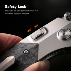 REMETTE RT-Meteor Knife Titanium Handle M390 Blade Folding Pocket Knives RTPT-EL