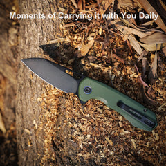 REMETTE RT-Camel Knife Button Liner Lock D2 Blade G10 Handle Outdoor Camping Knives RTG1