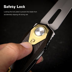 REMETTE RT-Infinite Power Knife M390 Blade Titanium Handle Folding Pocket EDC Tactical Knife RTIP-A
