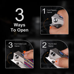 REMETTE RT-Meteor Knife Titanium Handle M390 Blade RTPT-NC